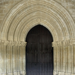 Ujué, Iglesia Santa Maria - north door