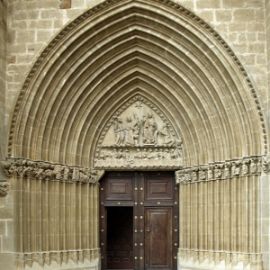 Ujué, Iglesia Santa Maria - south door