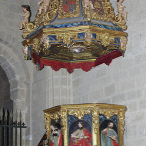 Ujué, Iglesia Santa Maria - pulpit