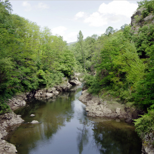 Ariège river from Pont du Diable
