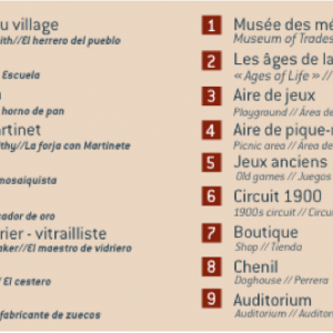 Forges de Pyrène - key to plan
