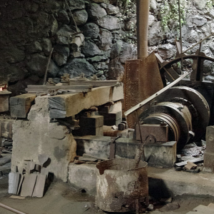 Forges de Pyrène - forge, tilt hammer and water wheel to power hammer