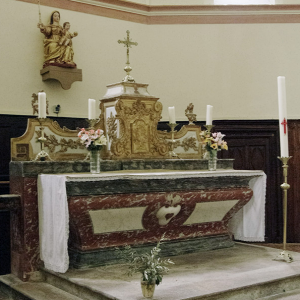 La Bastide de Lordat - church