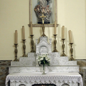 La Bastide de Lordat - church