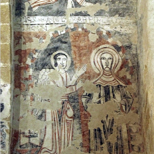 Vals, Église Sainte-Marie - C12th frescoes