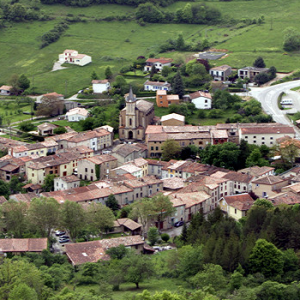 Looking down on Puivert