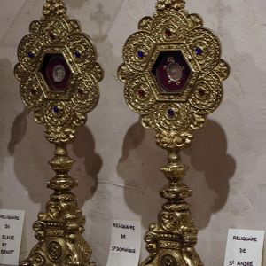Alet-les-Bains, Église St-André - treasury reliquaries