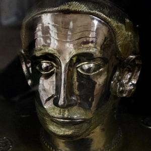 St Polycarpe, église de Notre-Dame - reliquary head of St Bentoit