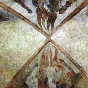 St Polycarpe, église de Notre-Dame - C14th frescoes