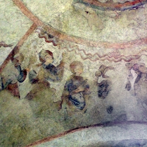 St Polycarpe, église de Notre-Dame - C14th frescoes
