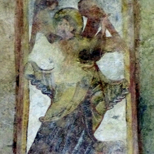 St Polycarpe, église de Notre-Dame - C14th fresco