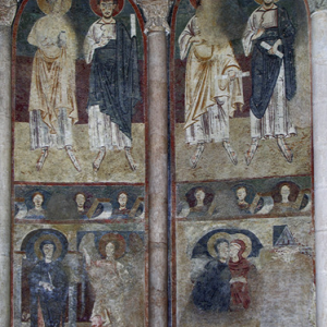 St Lizier, St Girons Cathedral - chancel frescoes
