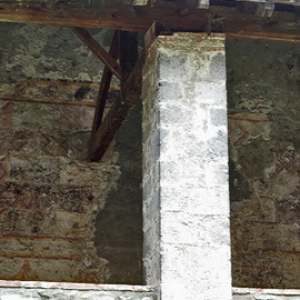 St Lizier, St Girons Cathedral - murals on upper floor of cloisters
