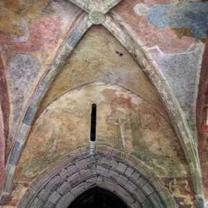 Audressein, Église Notre-Dame-de-Tramesaygues - porch frescoes