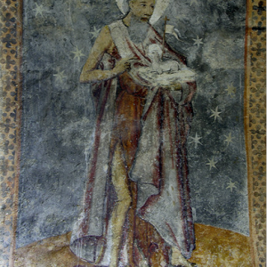 Audressein, Église Notre-Dame-de-Tramesaygues - porch frescoes