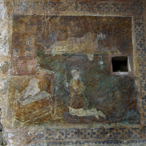 Audressein, Église Notre-Dame-de-Tramesaygues - porch frescoes