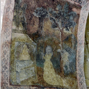 Audressein, Église Notre-Dame-de-Tramesaygues - porch frescoes