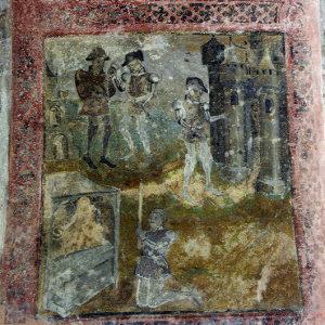 Audressein, Église Notre-Dame-de-Tramesaygues - porch frescoes
