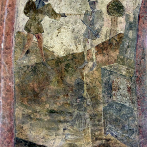 Audressein, Église Notre-Dame-de-Tramesaygues - porch frescoes