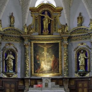 Castelnau-de-Montmiral, church - reredos