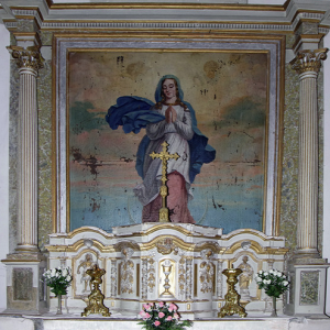 Montricoux church - reredos
