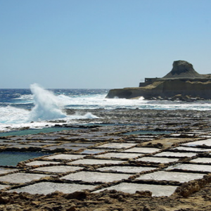 Salt pans near Marsalforn
