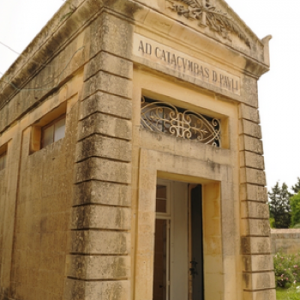 One of the original entrances to St Paul's Catacombs