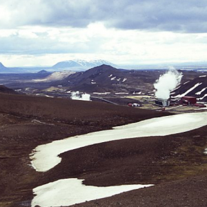 Krafla  and the thermal power station