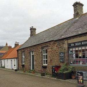 Lindisfarne village