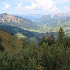 View from Oberlaubhorn, Lenk