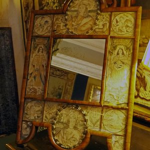 Queen Elizabeth's Bedroom - stumpwork mirror