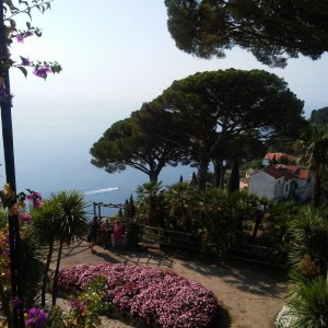 view from Villa Rufolo Garden in Ravello