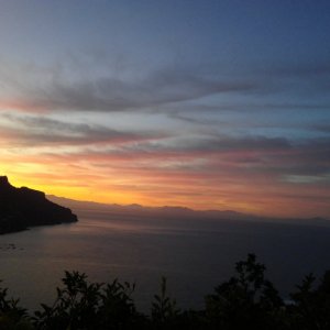 another sunset shot from our Airbnb in Ravello