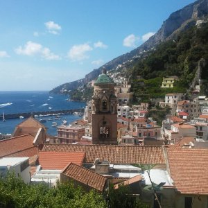 view from above the Cathedral in Amalfi
