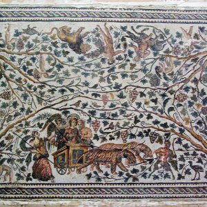 Leopards pulling a chariot, Bardo Museum