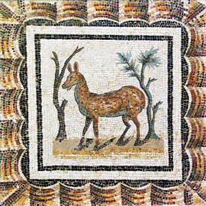 Hind and trees, Bardo Museum
