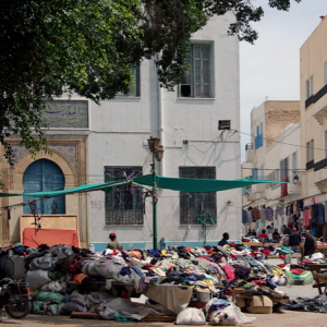 Sfax, Second hand clothes market near the Kasbah