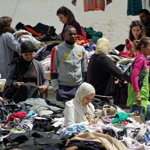 Sfax, Second hand clothes market near the Kasbah