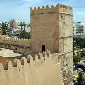 Sfax Kasbah, walls and corner tower