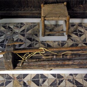 Dar Jellouli Museum of Popular Arts and Traditions, foot operated spindle for wood turning
