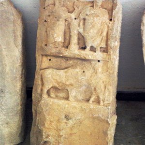 Elles Tombs - Roman plaque in museum