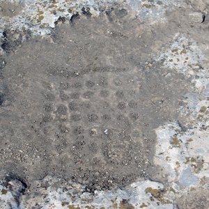 Jugurtha's Table - game carved in the rock