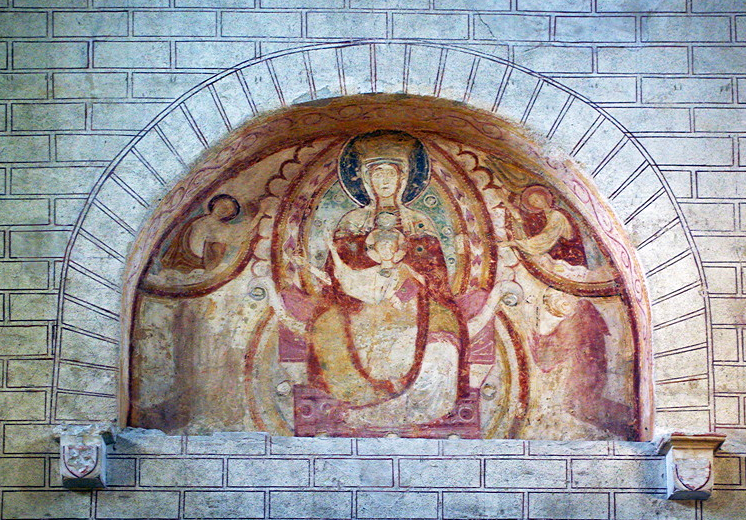 Abbey of Saint Savin - fresco above west end.png