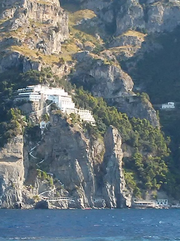 amazing house on a cliff on the Amalfi coast