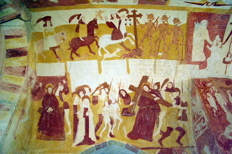 Antigny, Chapelle Ste-Catherine - the three living and the three dead .png