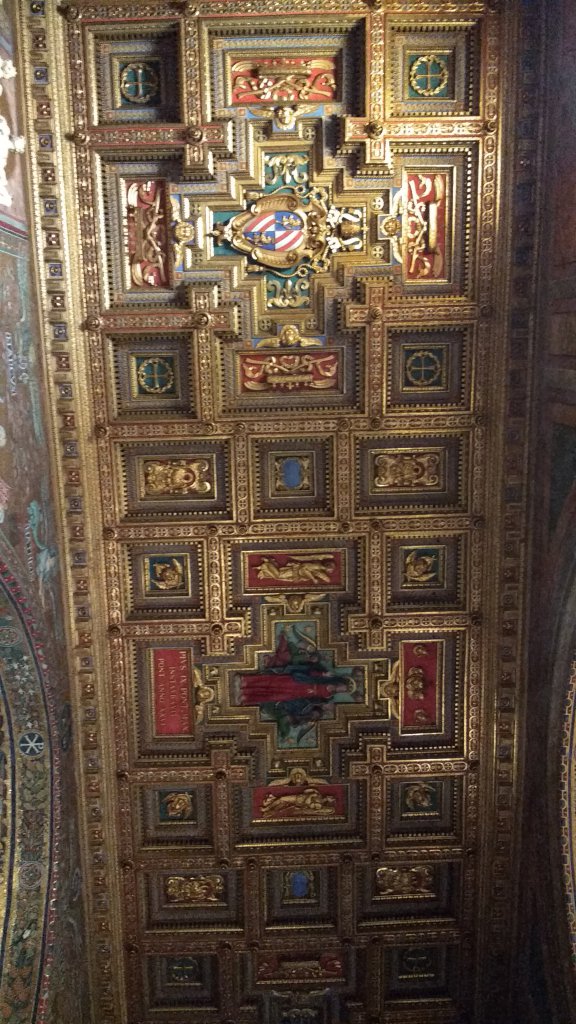 Beautiful ceilings in Santa Maria in Trastevere