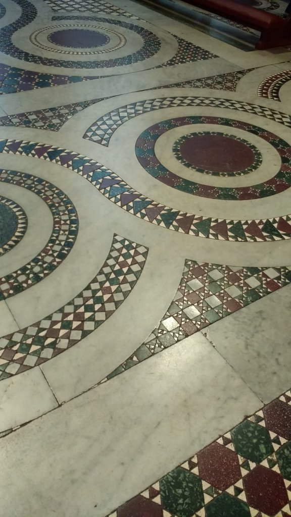Beautiful floors at Santa Maria in Trastevere