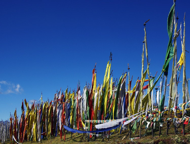 Bhutan - prayer flags