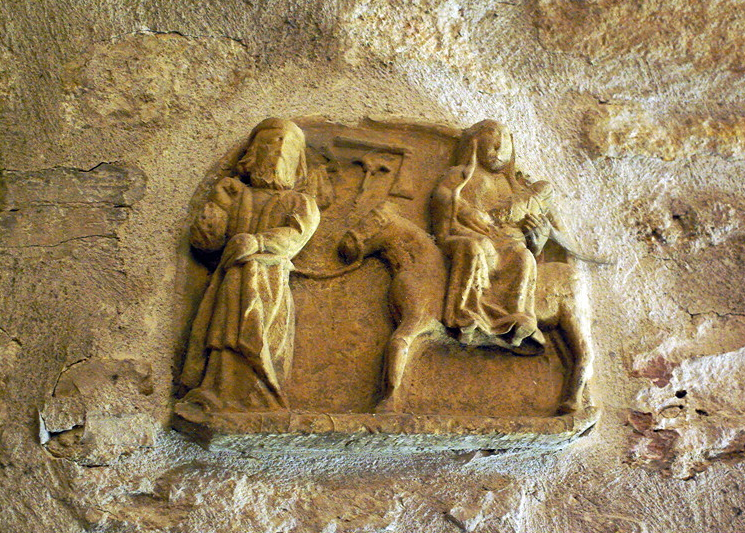 Capdenac-le-Haut, Église St-Jean-Baptiste - flight into Egypt