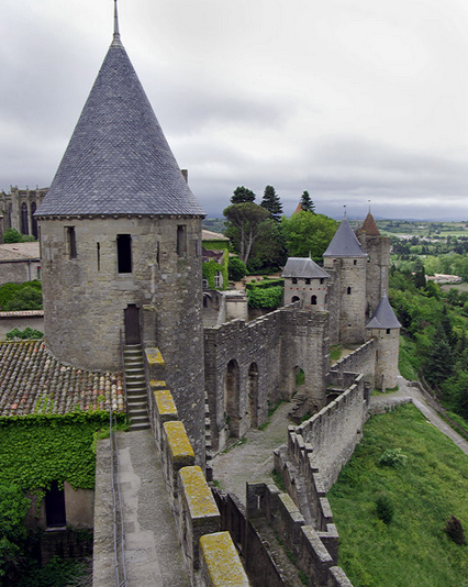 Carcassonne - Château Comtal - ramparts